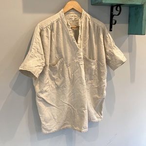 Tribe alive boxy recycled denim shirt small/medium